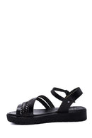 Women's Leather Braided Bodrum Sandals | Derimod