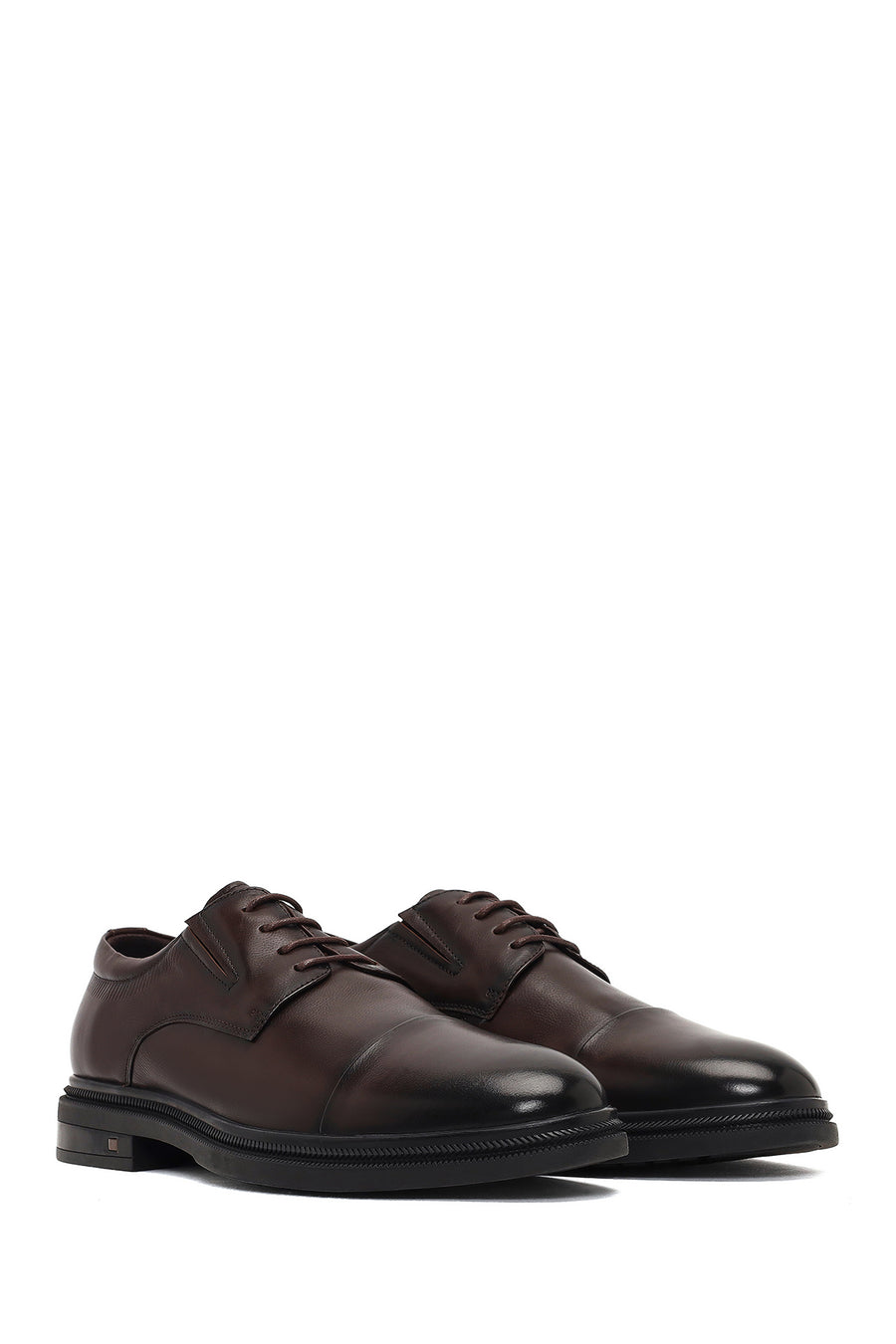 Men's Brown Lace-up Leather Classic Shoe