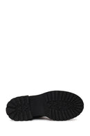 Woman Anthracite Thick-Soled Suede Chelsea Boots | Derimod