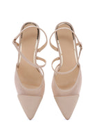 Women's Beige Open Back Thin Heeled Stiletto | Derimod
