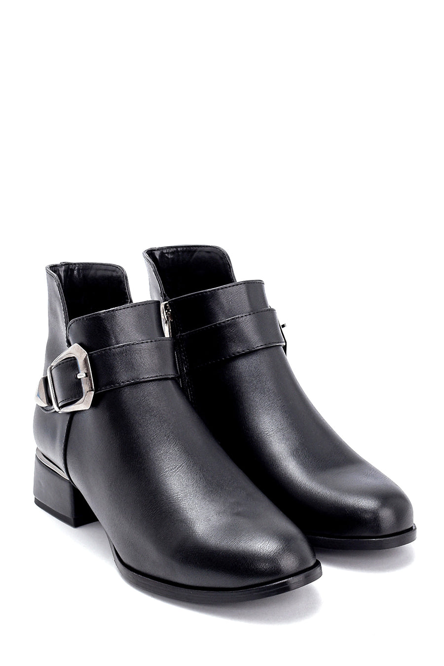 Women's Buckle Detailed Boots