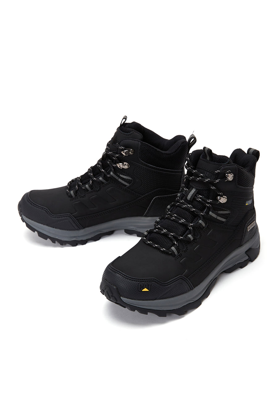 Caterpillar Women's Black Leather Waterproof Outdoor Boots