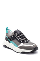 Men's Leather Stripe Detailed Sneaker | Derimod