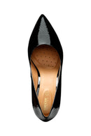 Geox Women's Black Faviola Thin Heeled Patent Leather Stiletto | Derimod