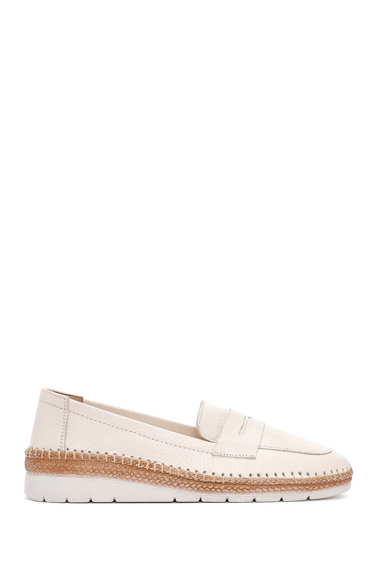 Kadın Bej Deri Comfort Loafer 24SFD4112FT | Derimod