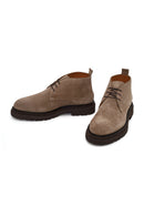 Male Mink Lace-up Suede Boots | Derimod