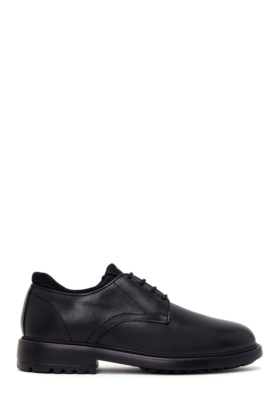 Male Black Lace-Up Leather Casual Shoes WM630005DV | Derimod