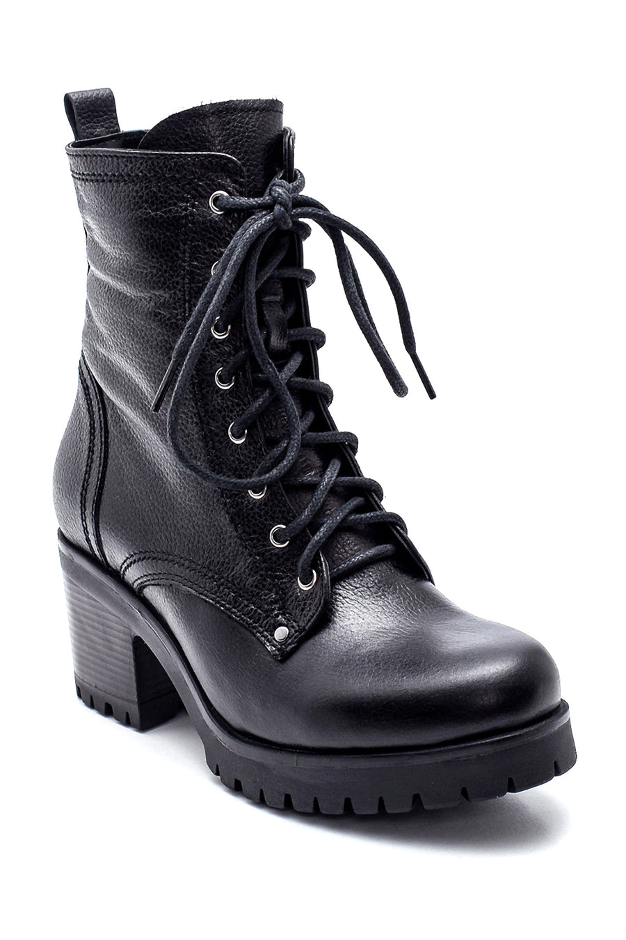 Women's Leather Heeled Boots