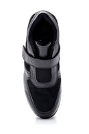 Women's Black Wedge Heel Comfort Leather Shoes | Derimod