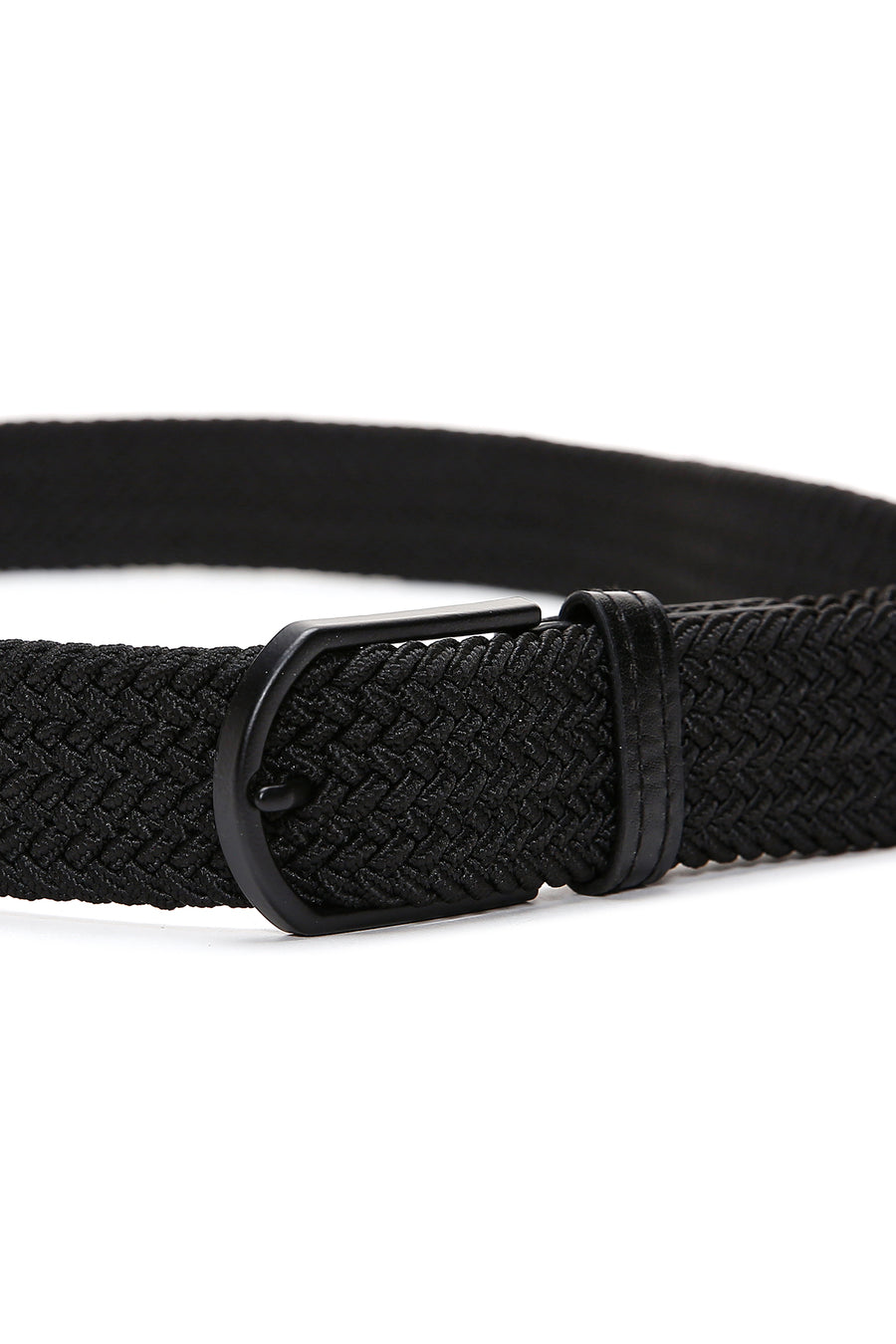 Men's Black Fabric Belt