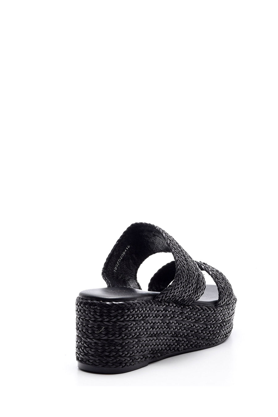 Women's Wedge Heeled Straw Slippers