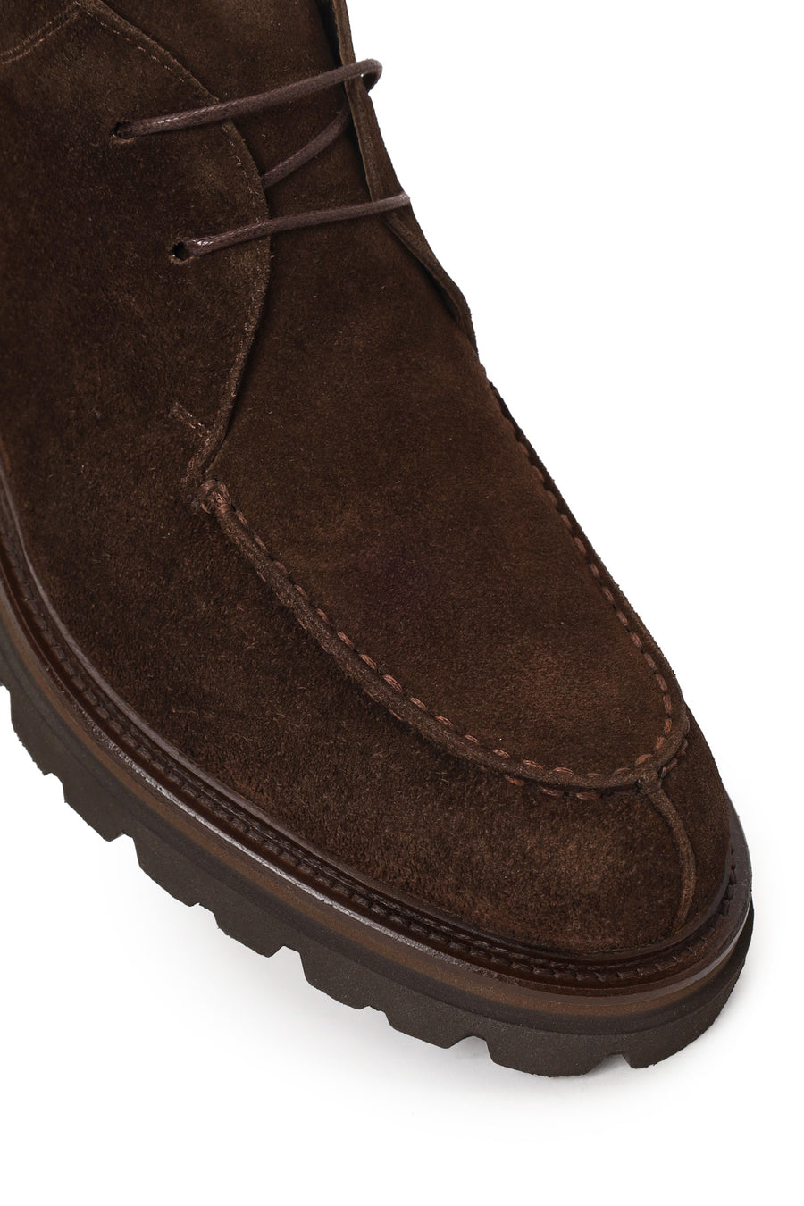 Male Brown Lace-up Suede Casual Boots