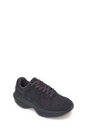 Erkek Gri Bağcıklı Kalın Tabanlı Kumaş Sneaker | Derimod