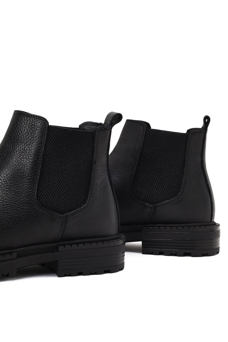 Men's Black Leather Chelsea Boot