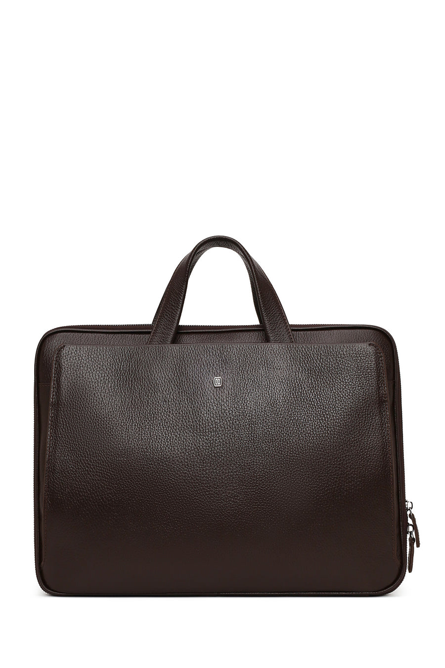 Male Brown Long Strap Leather Briefcase