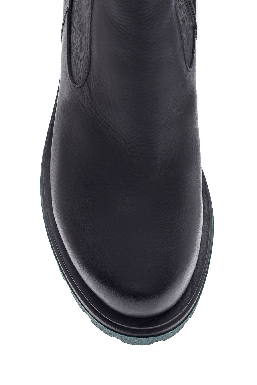 Women's Leather Zippered Heeled Boots