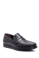 Men's Leather Printed Loafer | Derimod