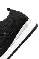 Kadın Siyah Taşlı Kalın Tabanlı Sneaker | Derimod