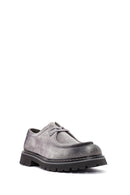 Men's Gray Lace-up Suede Leather Casual Shoes | Derimod