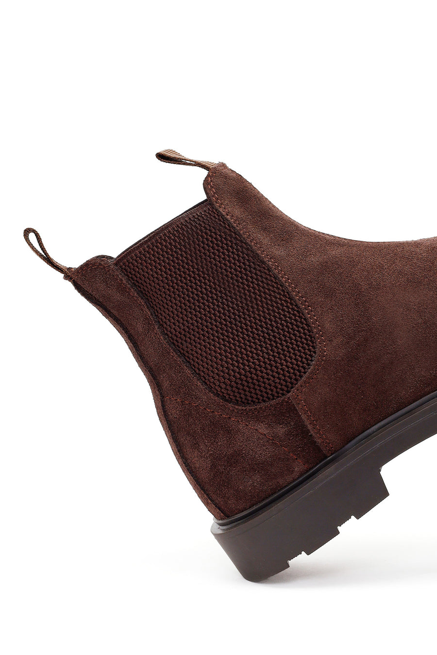 Male Brown Suede Chelsea Boots