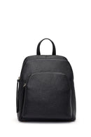 Women's Black Leather Backpack | Derimod