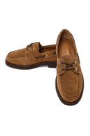 Woman Tan Lace-up Suede Casual Shoes | Derimod