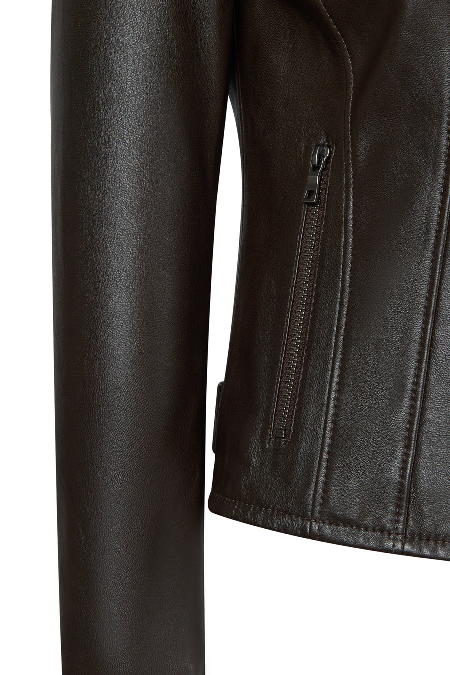 Anetta Kadın Vizon Kısa Deri Ceket