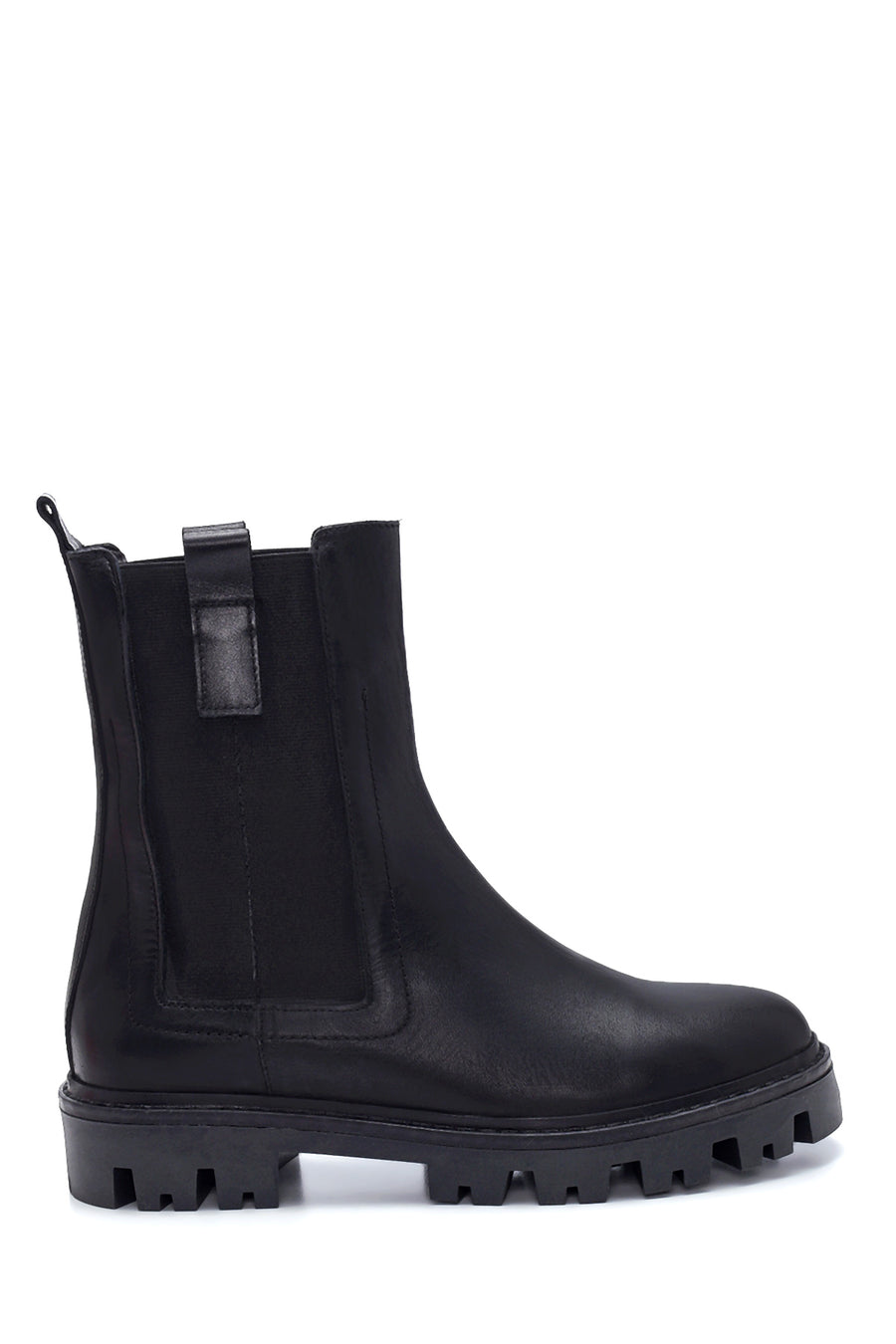 Women's Leather Chelsea Boots 21WFD162218 | Derimod