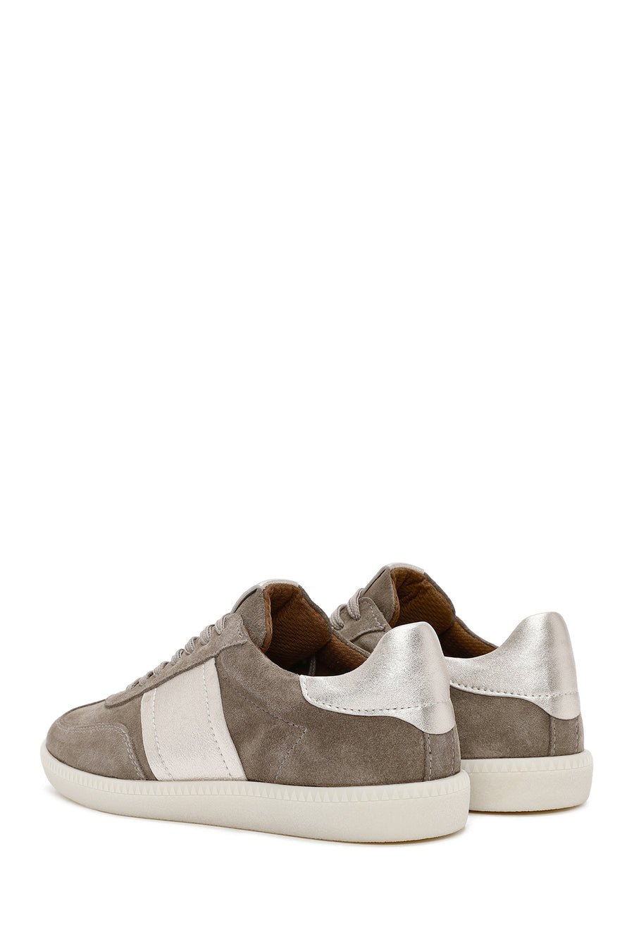 Women's Mink Lace-Up Suede Leather Sneakers