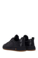 Male Black Lace-Up Leather Sneaker | Derimod
