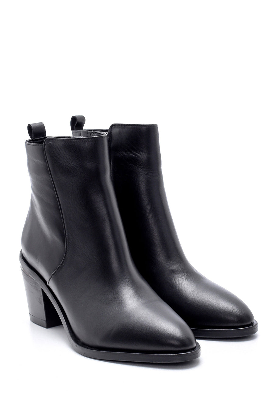 Women's Leather Heeled Boots