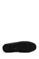 Men's Black Leather Loafer | Derimod