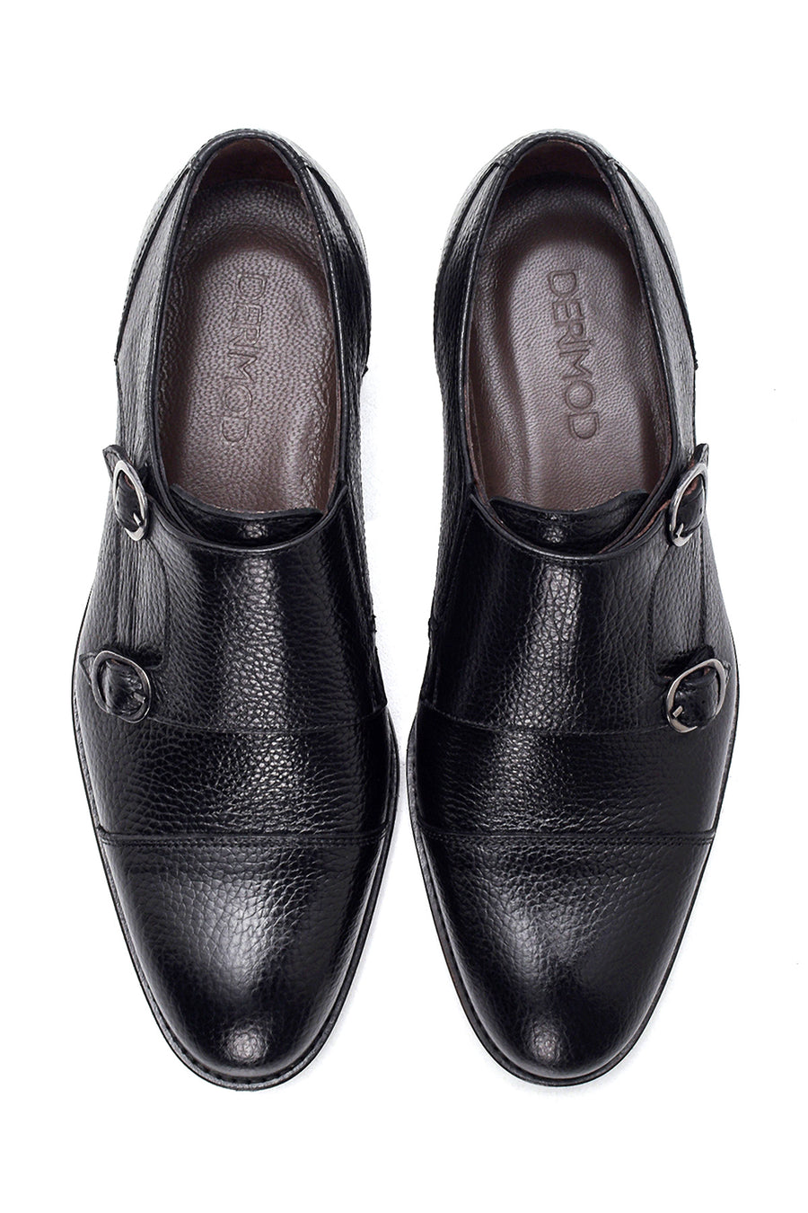 Men's Leather Double Buckle Classic Shoes