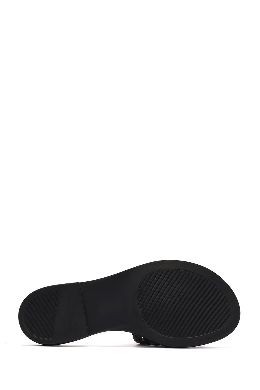 Women's Black Knit Leather Slippers