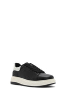 Men's Black Lace-up Leather Sneaker | Derimod