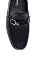Men's Leather Printed Loafer | Derimod