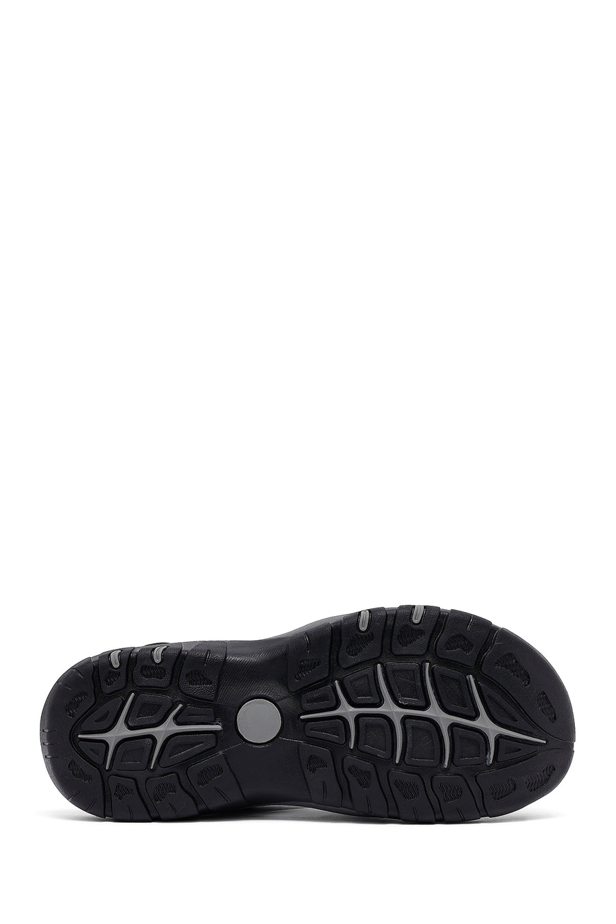 Men's Grey Leather Sandals