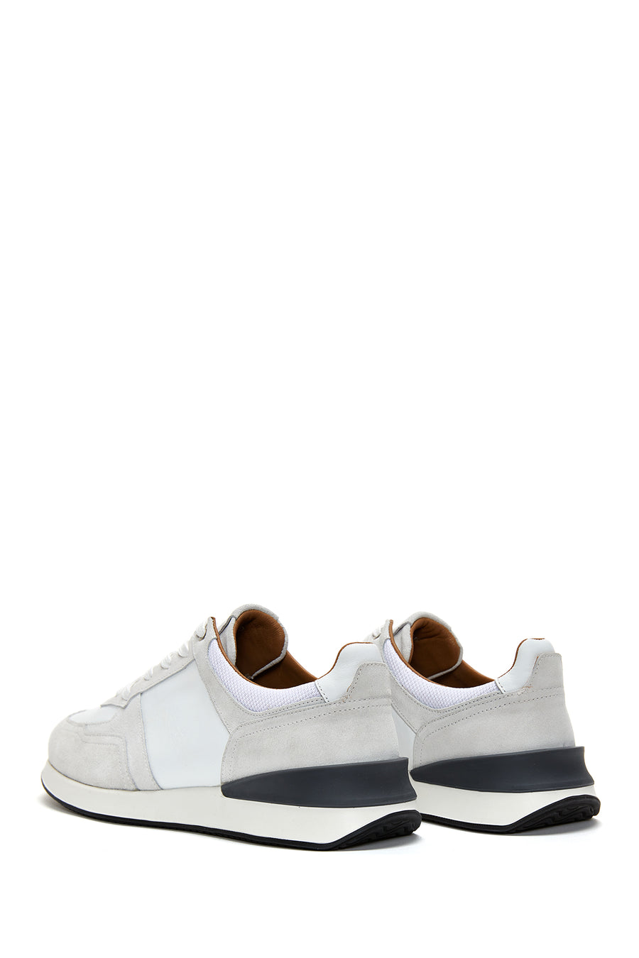 Erkek Gri Süet Deri Sneaker