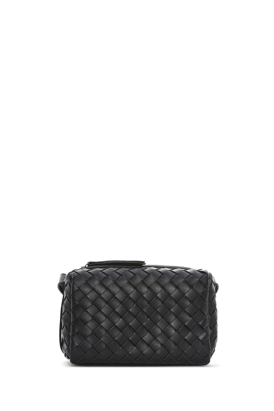 Women's Black Braided Crossbody Bag