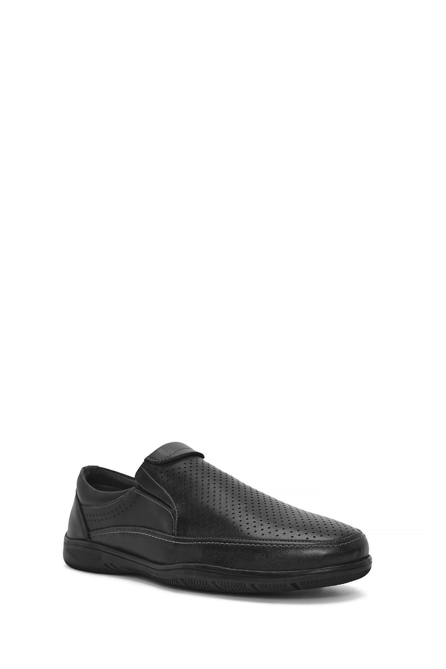 Erkek Siyah Deri Casual Loafer