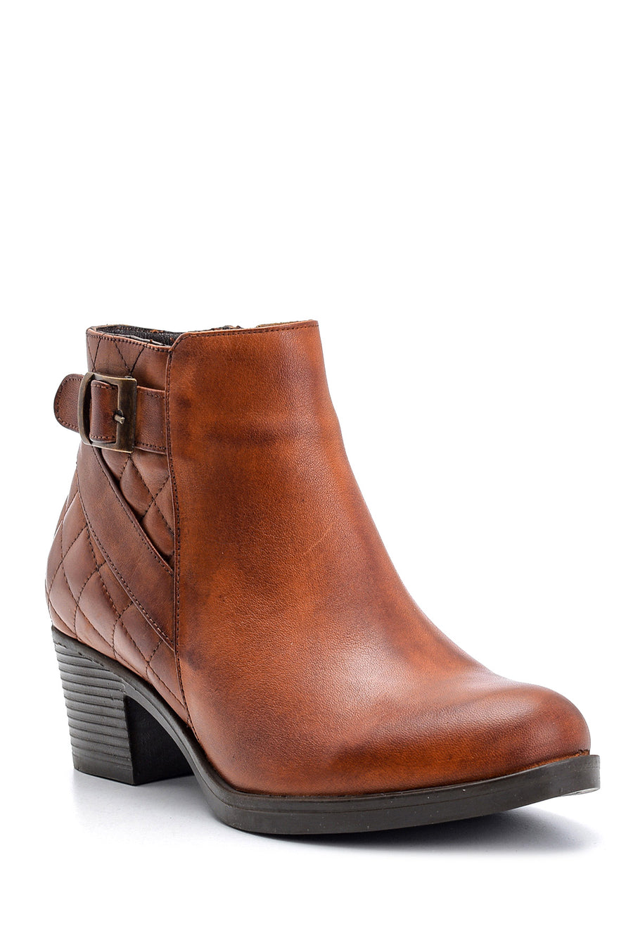 Women's Quilted Leather Boots