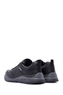 Skechers Men's Black Bengao Lace-Up Leather Sneakers | Derimod