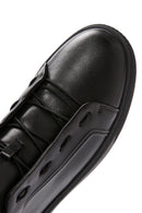 Men's Black Lace-up Leather Sneaker | Derimod
