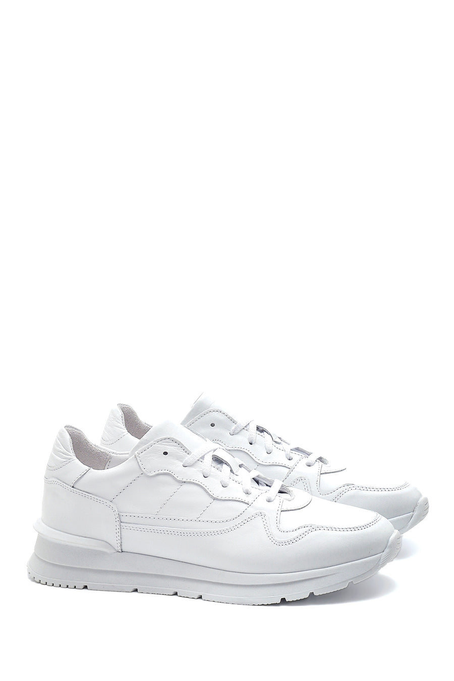 Erkek Beyaz Deri Sneaker