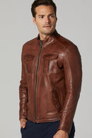 Benjamin Men's Leather Jacket | Derimod