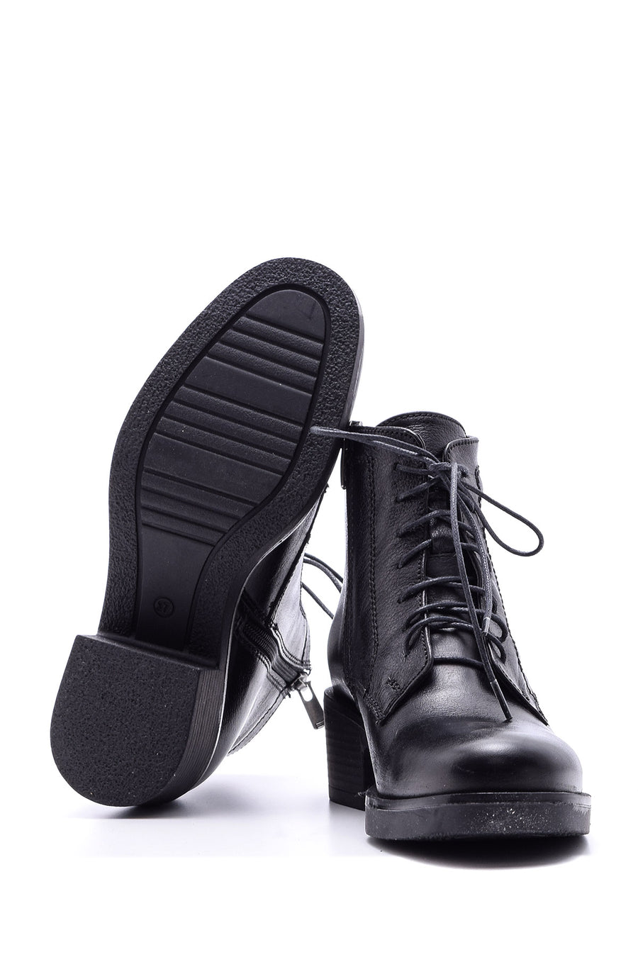 Women's Lace-Up Leather Boots