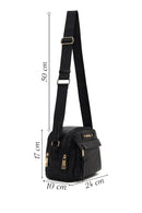 Woman Black Long-Strap Crossbody Bag | Derimod