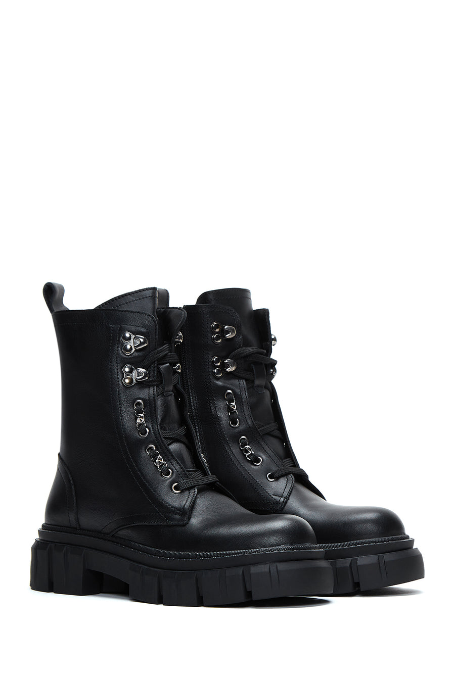 Women's Black Leather Boots
