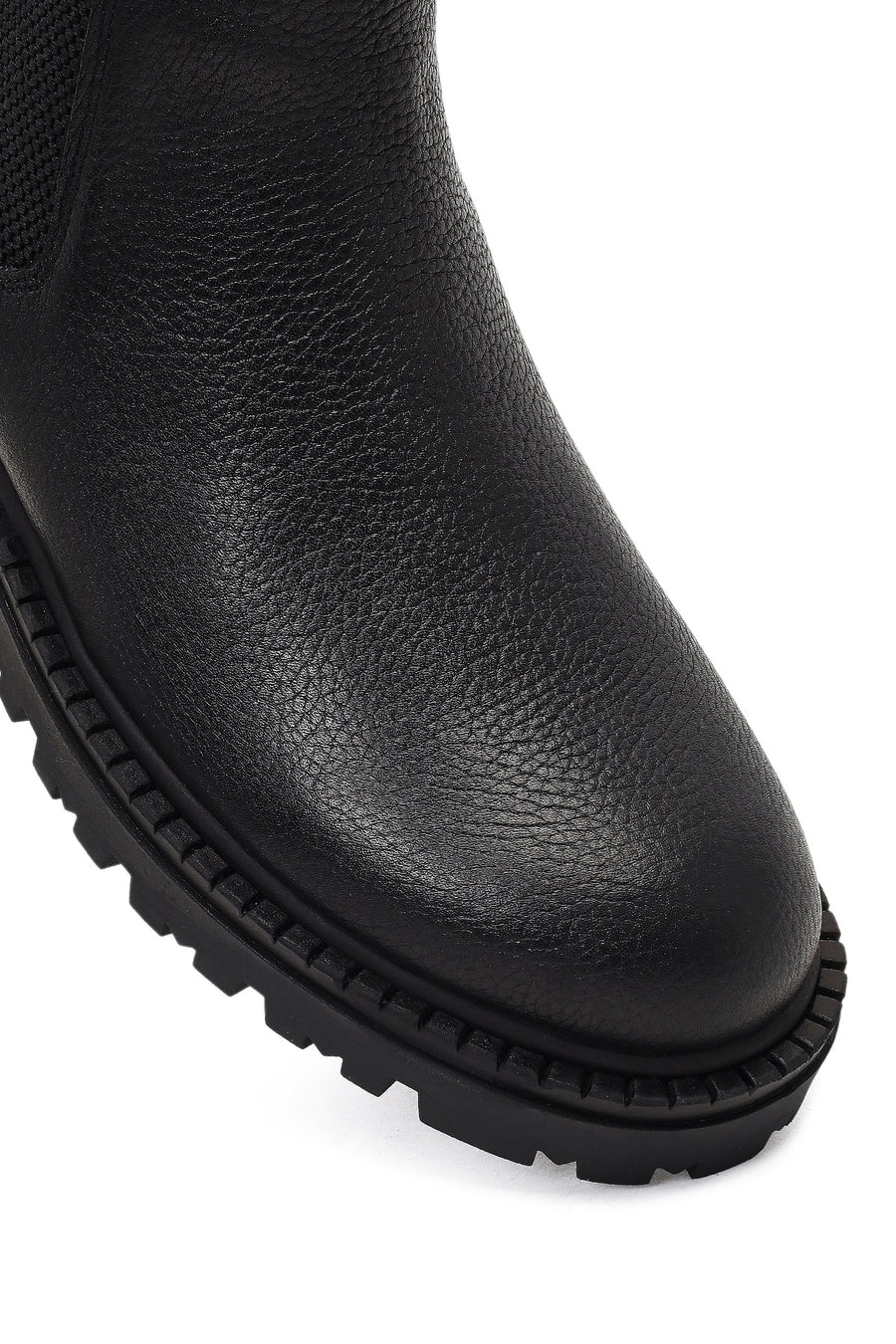 Men's Black Leather Chelsea Boot