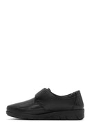 Women's Black Strappy Leather Comfort Shoes | Derimod